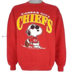Kansas City Chiefs Cartoon Red Color Crewneck Sweatshirt